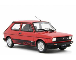 Fiat 127 Sport 70 HP - 1981 Rosso Laudoracing 1:18 Resinemodell (Türen, Motorhaube... nicht zu öffnen!)